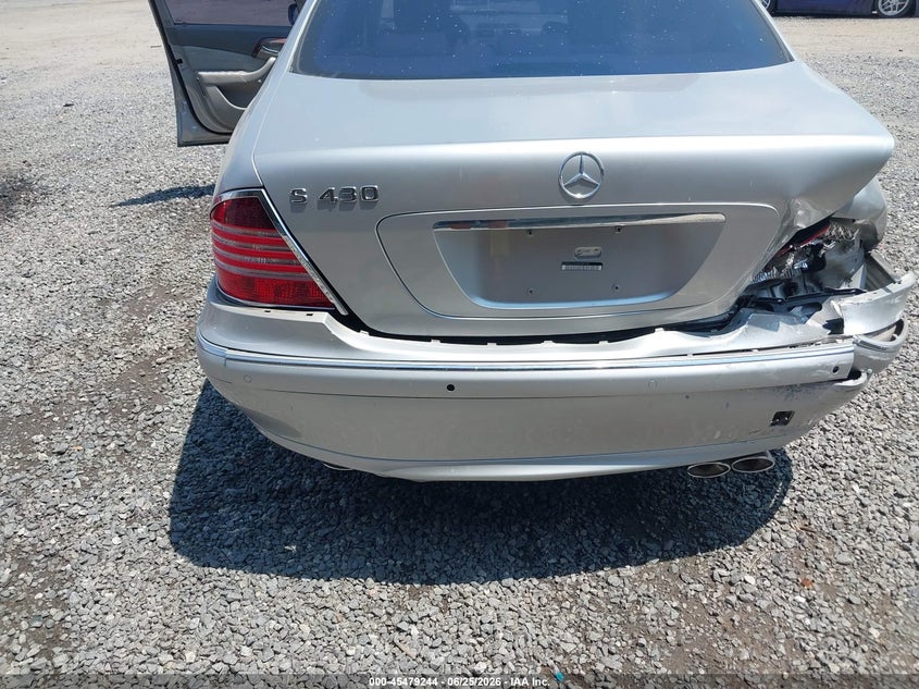 2003 Mercedes-benz S class VIN WDBNG70J03A364130 IAAI salvage auction — RIGHT REAR, Salvage (North Carolina), sold $300 on 2026-08-19 (photo 6)