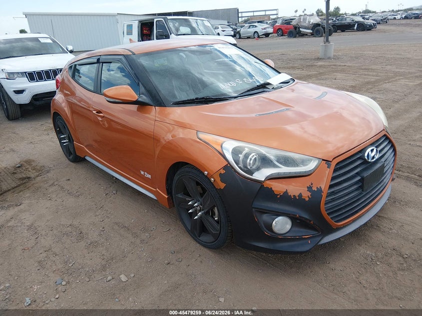 2015 Hyundai Veloster VIN KMHTC6AE1FU218978 IAAI salvage auction — NORMAL WEAR, Clear-Dealer Only (Arizona), sold $725 on 2026-07-28 (photo 1)
