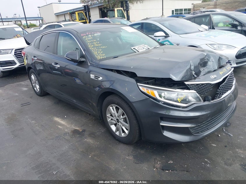 2018 Kia Optima VIN KNAGT4L31J5211678 IAAI salvage auction — FRONT END, Salvage Certificate (California), sold $675 on 2026-07-10 (photo 1)