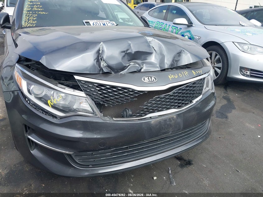 2018 Kia Optima VIN KNAGT4L31J5211678 IAAI salvage auction — FRONT END, Salvage Certificate (California), sold $675 on 2026-07-10 (photo 6)