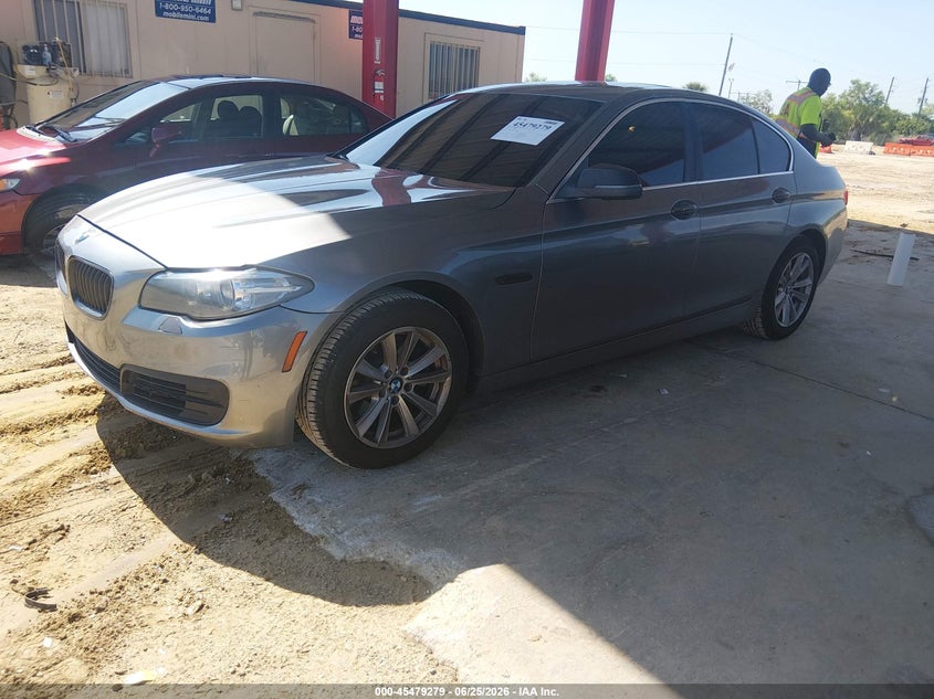 2014 BMW 5er VIN WBA5A5C51ED504108 IAAI salvage auction — NORMAL WEAR, Clear (Florida), sold $750 on 2026-07-14 (photo 2)