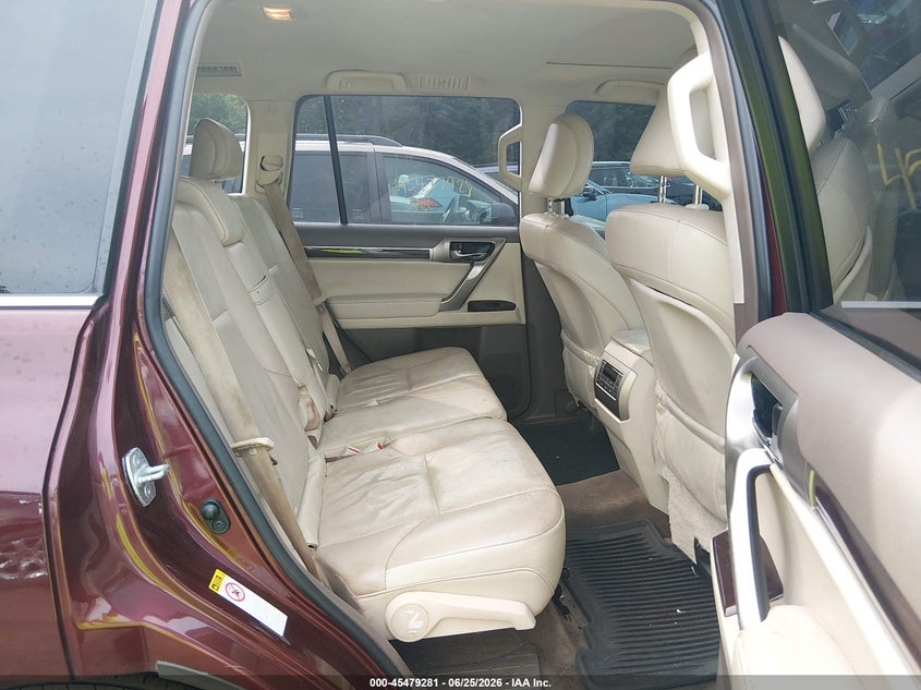 2014 Lexus Gx VIN JTJBM7FX9E5083316 IAAI salvage auction — NORMAL WEAR, Clear (Maryland), sold $9,050 on 2026-07-08 (photo 8)