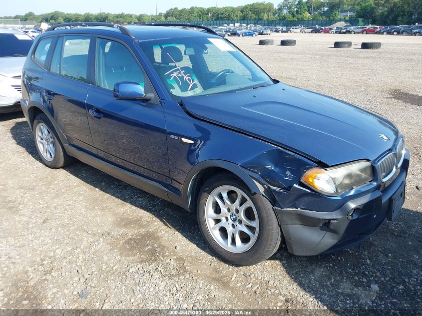 2004 BMW X3 VIN WBXPA73424WB20183 IAAI salvage auction — FRONT END, Mv-907A (New York), sold $400 on 2026-07-07 (photo 1)