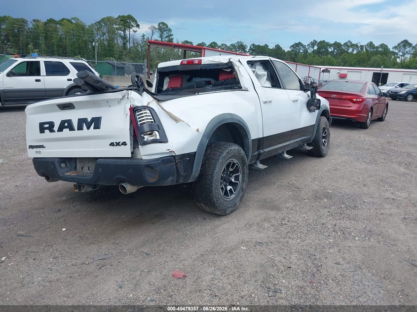 2016 Ram 1500 VIN 1C6RR7YT8GS217080 IAAI salvage auction — FRONT & REAR, Rebuildable (Florida), sold $1,550 on 2026-07-11 (photo 4)
