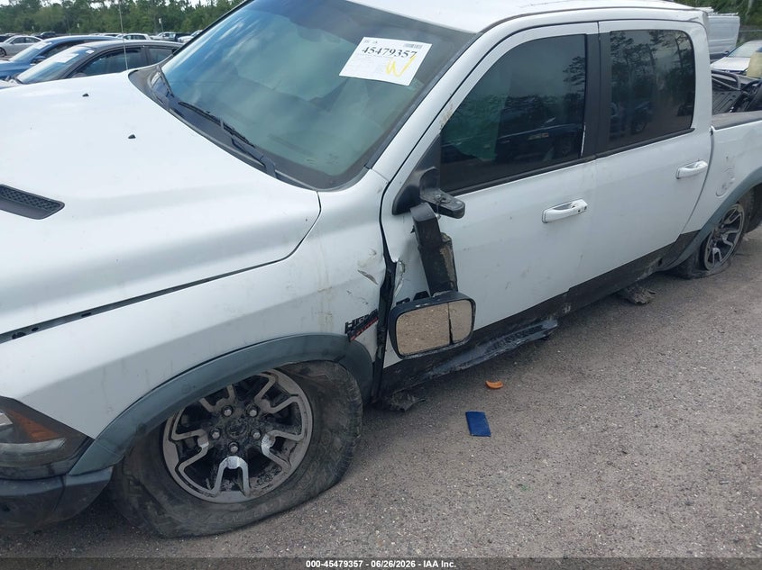 2016 Ram 1500 VIN 1C6RR7YT8GS217080 IAAI salvage auction — FRONT & REAR, Rebuildable (Florida), sold $1,550 on 2026-07-11 (photo 6)