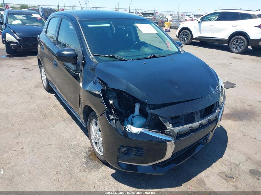 2022 Mitsubishi Mirage VIN ML32AUHJ1NH006959 IAAI salvage auction — FRONT END, Salvage (California), sold $1,500 on 2026-08-02 (photo 1)