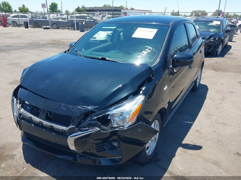 2022 Mitsubishi Mirage VIN ML32AUHJ1NH006959 IAAI salvage auction — FRONT END, Salvage (California), sold $1,500 on 2026-08-02 (photo 2)