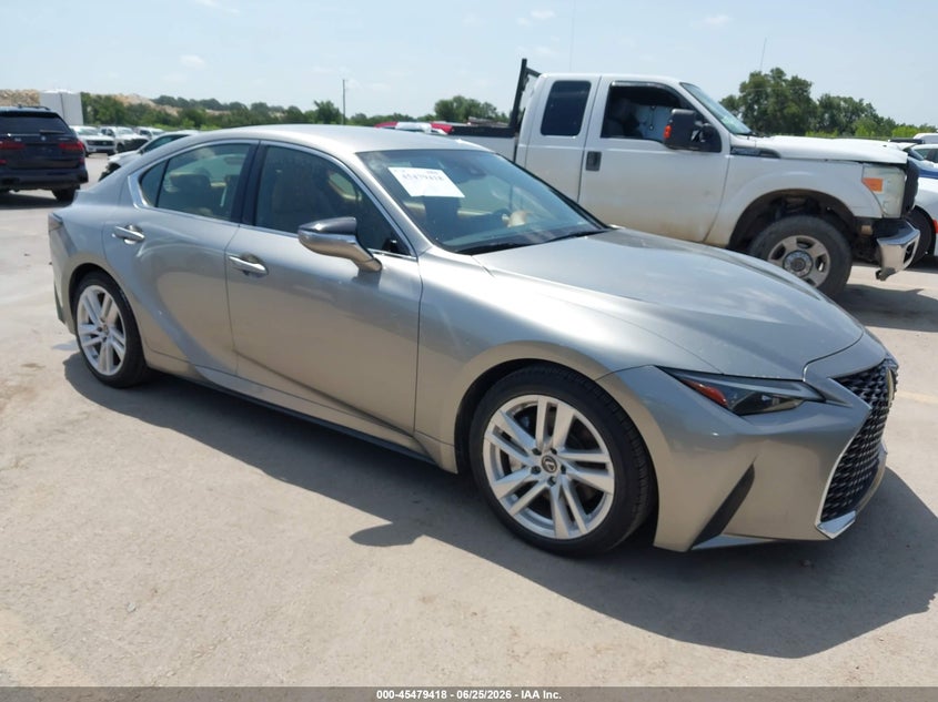2021 Lexus Is VIN JTHAA1D26M5109346 IAAI salvage auction — WATER/FLOOD, Salvage (Texas), sold $11,100 on 2026-07-16 (photo 1)