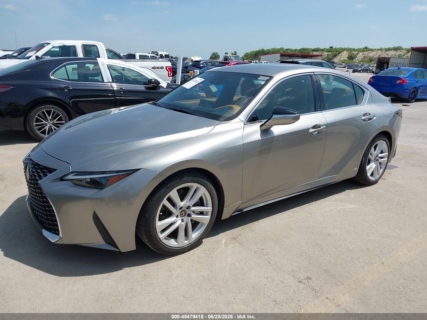 2021 Lexus Is VIN JTHAA1D26M5109346 IAAI salvage auction — WATER/FLOOD, Salvage (Texas), sold $11,100 on 2026-07-16 (photo 2)