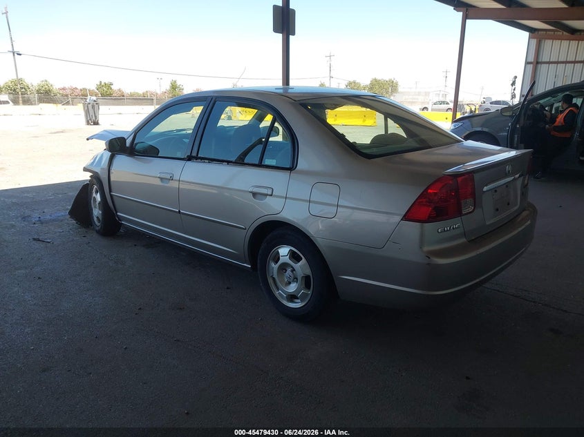 2003 Honda Civic VIN JHMES95683S031991 IAAI salvage auction — LEFT FRONT, Salvage (California), sold $225 on 2026-08-03 (photo 3)