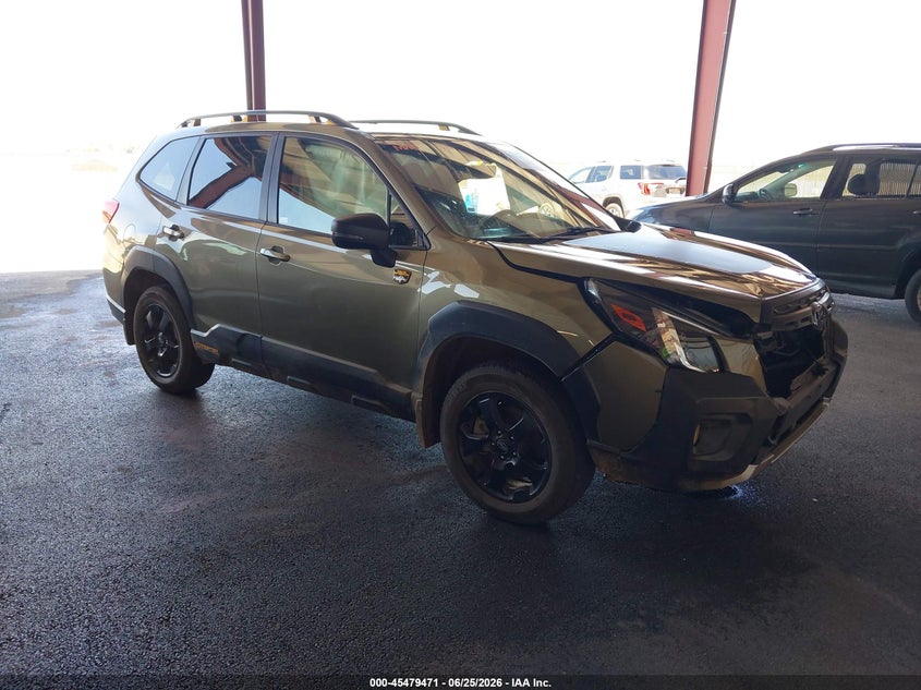 2023 Subaru Forester VIN JF2SKAMC0PH477649 IAAI salvage auction — FRONT END, Salvage Title, sold $2,250 on 2026-07-28 (photo 1)