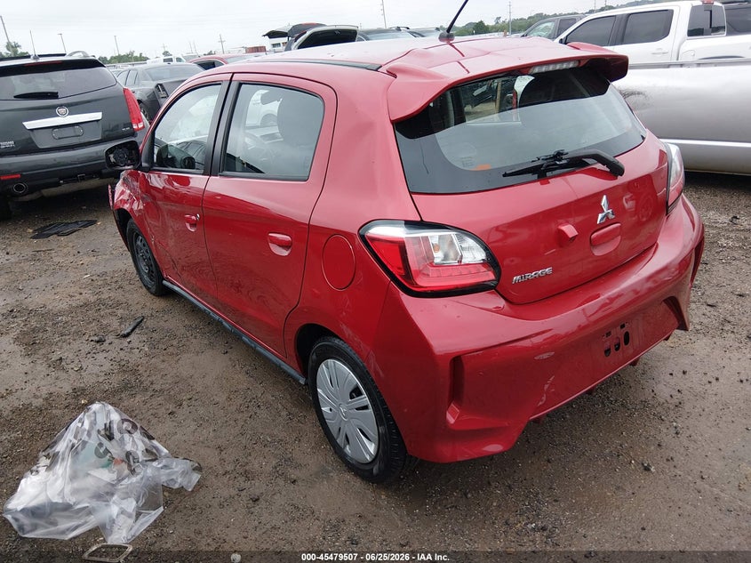 2021 Mitsubishi Mirage VIN ML32AUHJ4MH005965 IAAI salvage auction — RIGHT SIDE, Original (Texas), sold $1,700 on 2026-08-23 (photo 3)