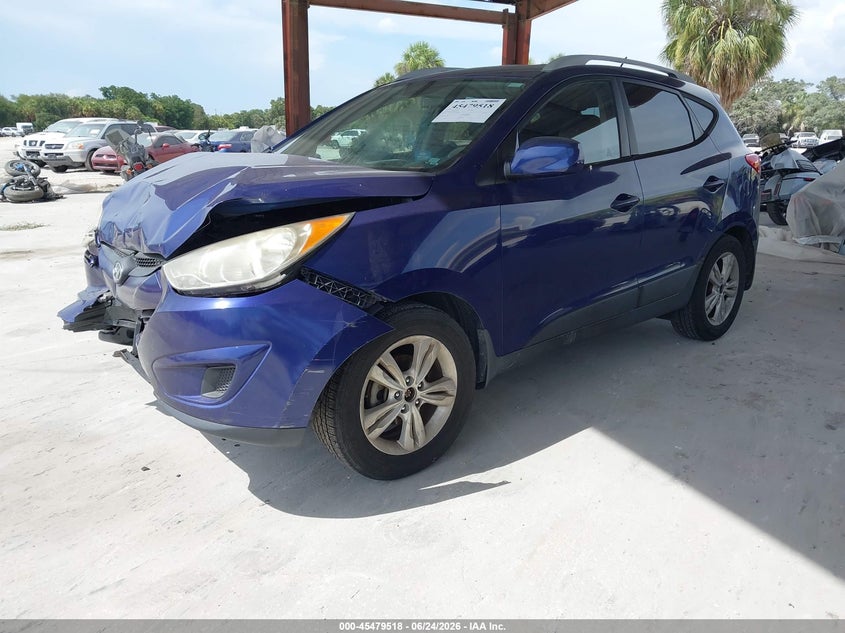 2011 Hyundai Tucson VIN KM8JU3AC7BU244299 IAAI salvage auction — FRONT END, Rebuildable (Florida), sold $500 on 2026-07-21 (photo 2)