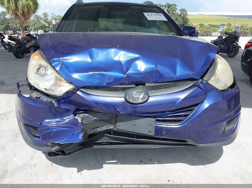 2011 Hyundai Tucson VIN KM8JU3AC7BU244299 IAAI salvage auction — FRONT END, Rebuildable (Florida), sold $500 on 2026-07-21 (photo 6)
