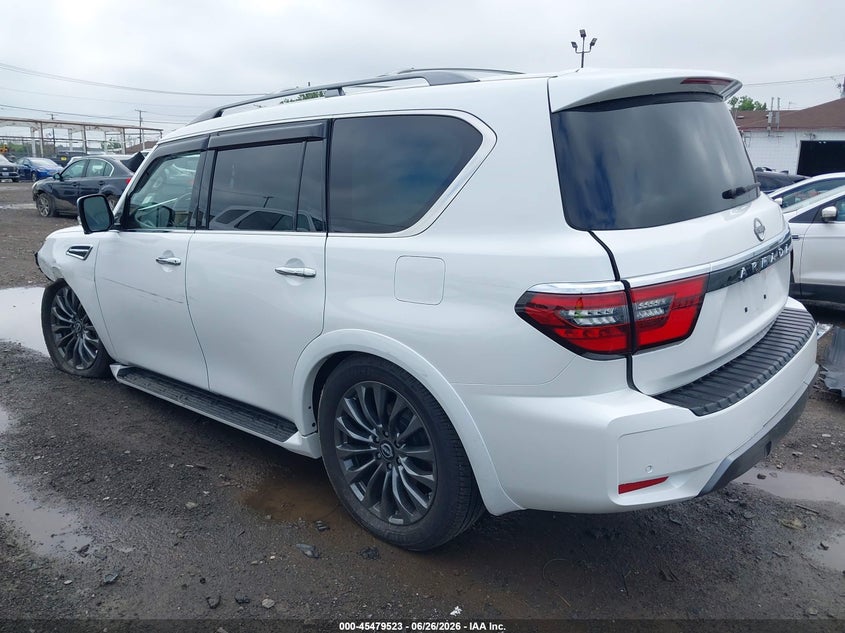 2023 Nissan Armada VIN JN8AY2CD9P9691126 IAAI salvage auction — LEFT FRONT, Mv-907A (New York), sold $16,700 on 2026-07-22 (photo 3)