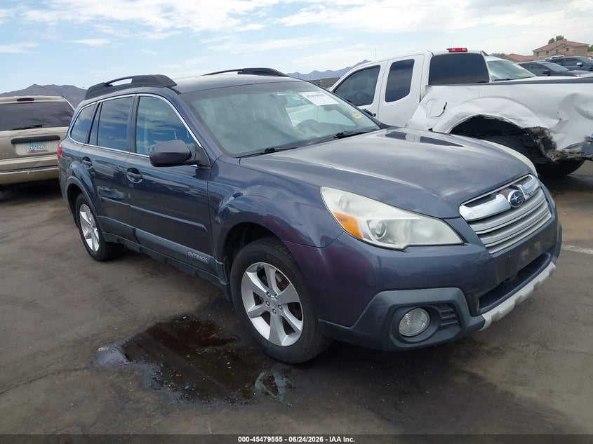 2014 Subaru Outback VIN 4S4BRBMC2E3283792 IAAI salvage auction — LEFT FRONT, Salvage (California), sold $800 on 2026-07-10 (photo 1)