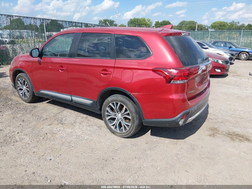 2018 Mitsubishi Outlander VIN JA4AD2A36JZ004879 IAAI salvage auction — LEFT REAR, Clear (Kansas), sold $1,500 on 2026-07-10 (photo 3)