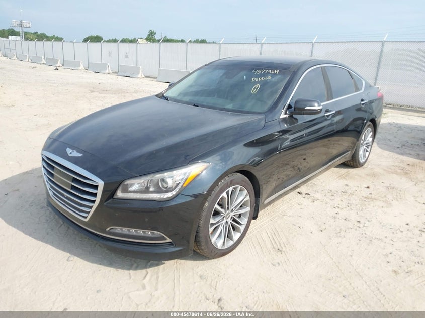 2016 Hyundai Genesis VIN KMHGN4JE5GU125270 IAAI salvage auction — NORMAL WEAR, Clear (North Carolina), sold $1,450 on 2026-07-08 (photo 2)