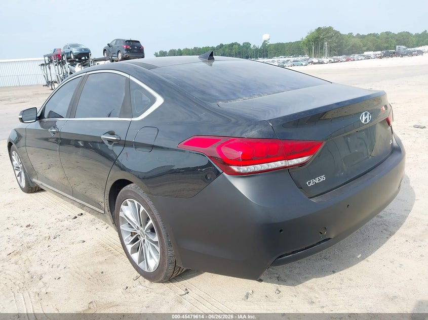 2016 Hyundai Genesis VIN KMHGN4JE5GU125270 IAAI salvage auction — NORMAL WEAR, Clear (North Carolina), sold $1,450 on 2026-07-08 (photo 3)