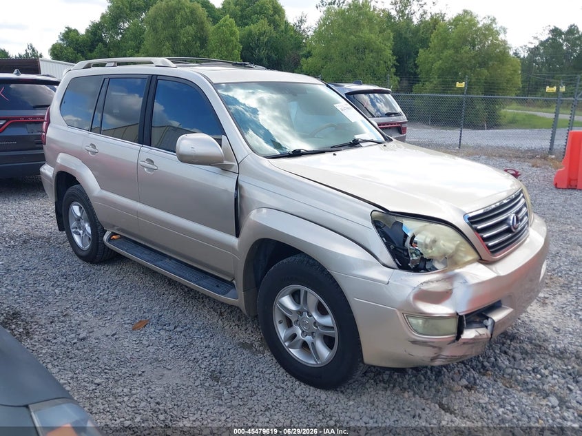 2006 Lexus Gx 470 VIN JTJBT20X860098354 IAAI salvage auction — RIGHT FRONT, Salvage (Mississippi), sold $3,750 on 2026-07-31 (photo 1)