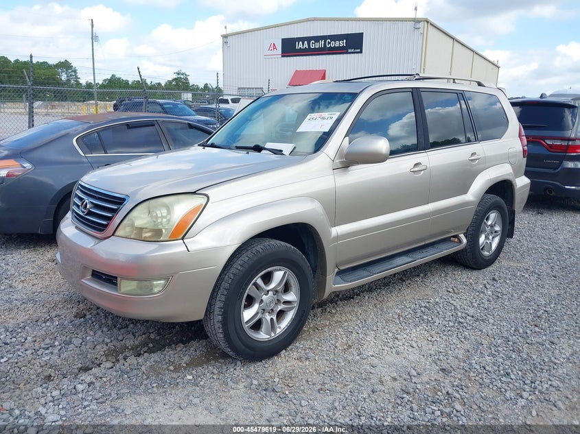 2006 Lexus Gx 470 VIN JTJBT20X860098354 IAAI salvage auction — RIGHT FRONT, Salvage (Mississippi), sold $3,750 on 2026-07-31 (photo 2)