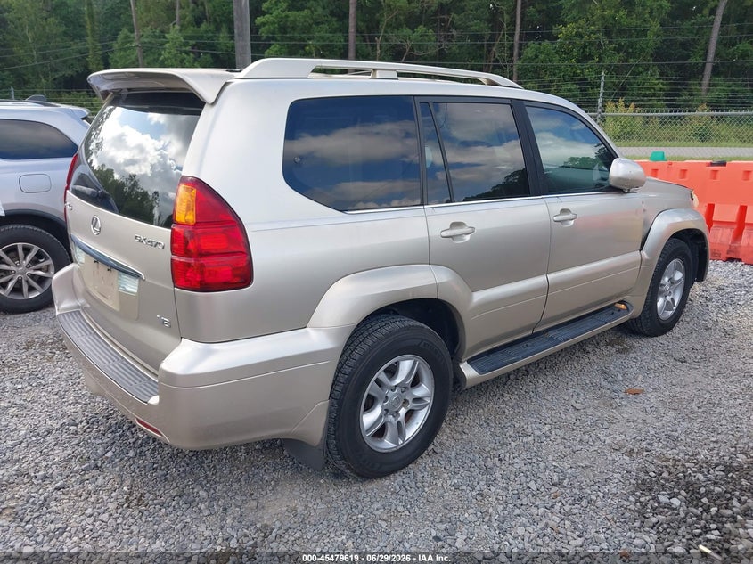 2006 Lexus Gx 470 VIN JTJBT20X860098354 IAAI salvage auction — RIGHT FRONT, Salvage (Mississippi), sold $3,750 on 2026-07-31 (photo 4)