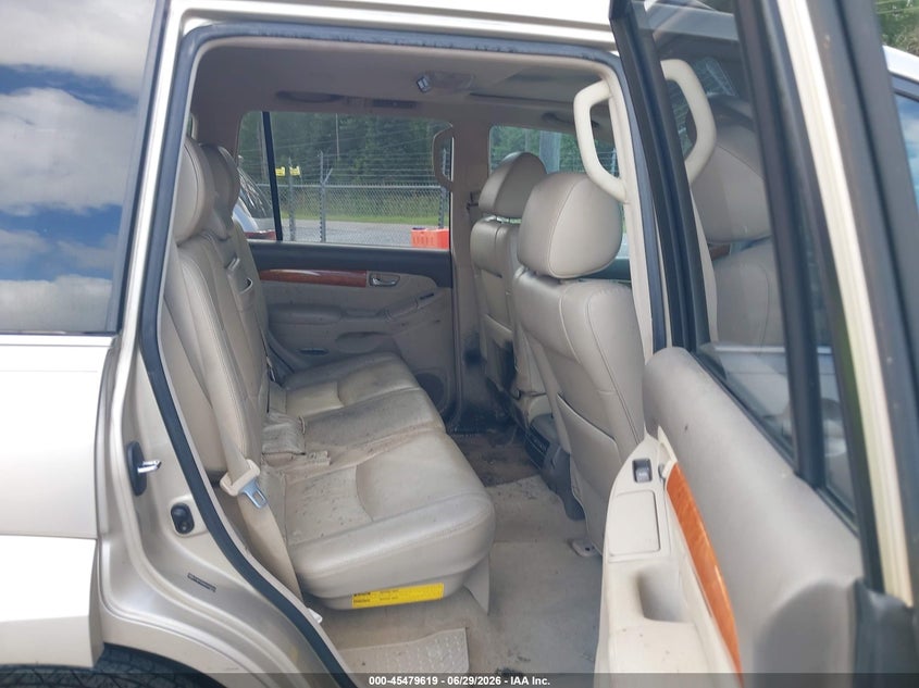 2006 Lexus Gx 470 VIN JTJBT20X860098354 IAAI salvage auction — RIGHT FRONT, Salvage (Mississippi), sold $3,750 on 2026-07-31 (photo 8)
