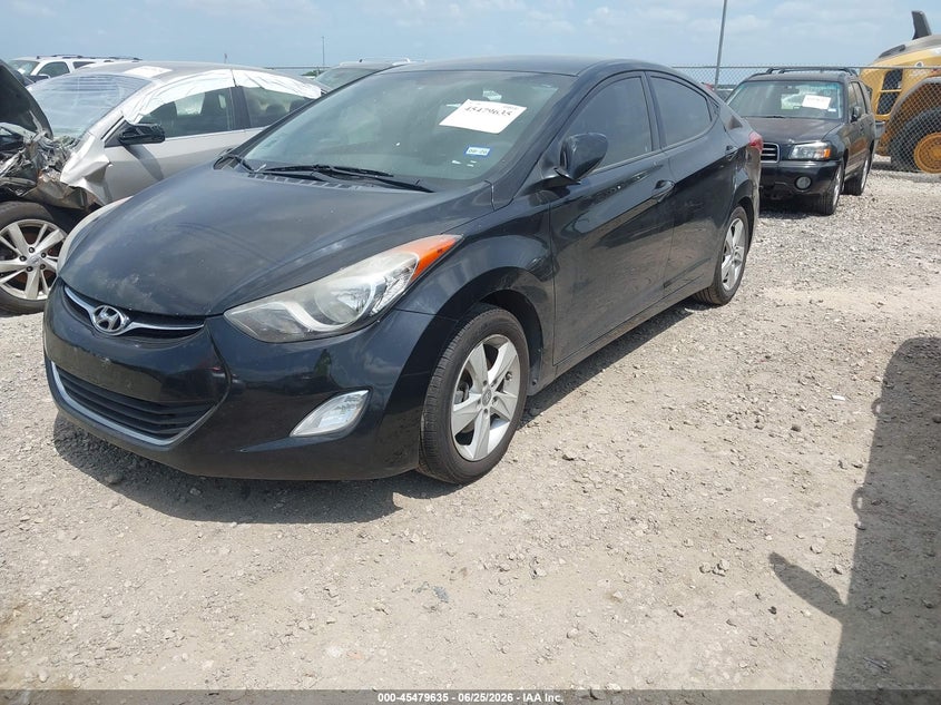 2013 Hyundai Elantra VIN KMHDH4AEXDU814212 IAAI salvage auction — NORMAL WEAR, Original (Texas), sold $375 on 2026-07-21 (photo 2)