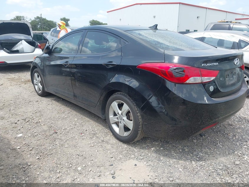 2013 Hyundai Elantra VIN KMHDH4AEXDU814212 IAAI salvage auction — NORMAL WEAR, Original (Texas), sold $375 on 2026-07-21 (photo 3)