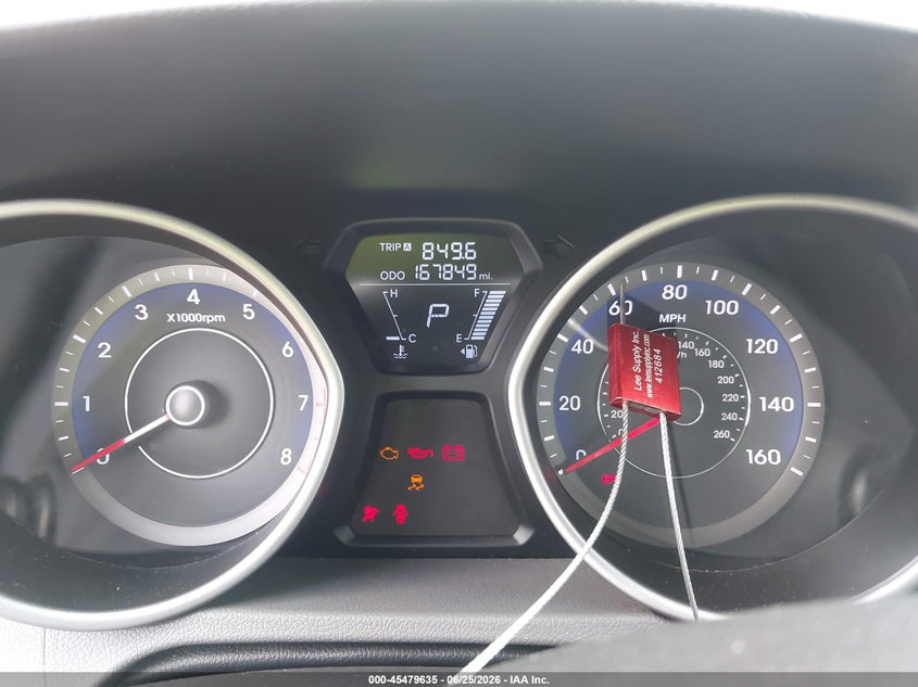 2013 Hyundai Elantra VIN KMHDH4AEXDU814212 IAAI salvage auction — NORMAL WEAR, Original (Texas), sold $375 on 2026-07-21 (photo 7)