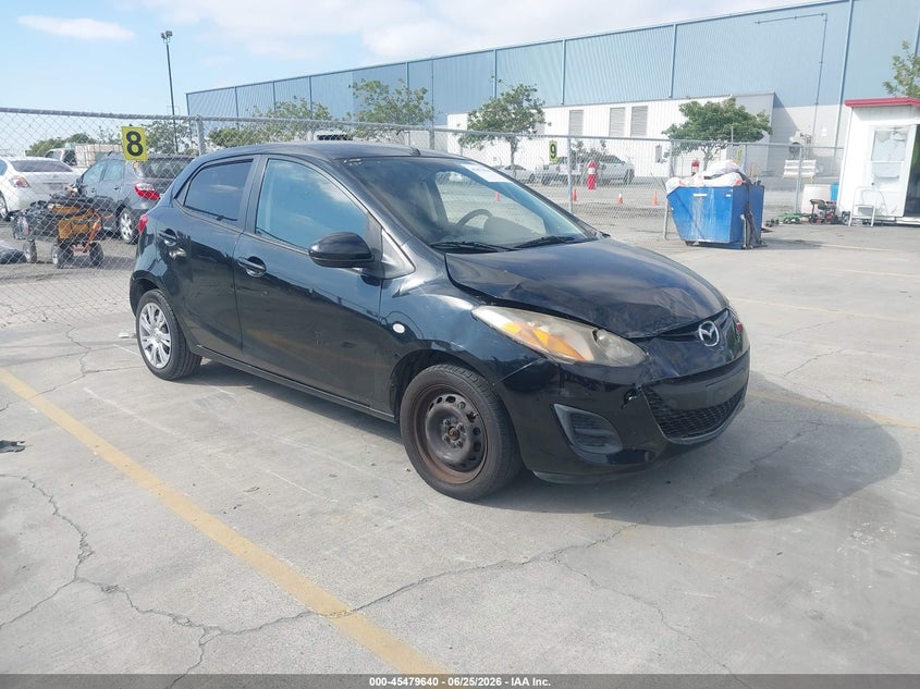 2014 Mazda 2 VIN JM1DE1KY8E0172621 IAAI salvage auction — FRONT END, Salvage (California), sold $550 on 2026-07-10 (photo 1)