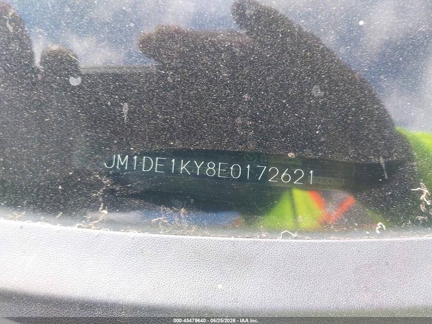 2014 Mazda 2 VIN JM1DE1KY8E0172621 IAAI salvage auction — FRONT END, Salvage (California), sold $550 on 2026-07-10 (photo 9)