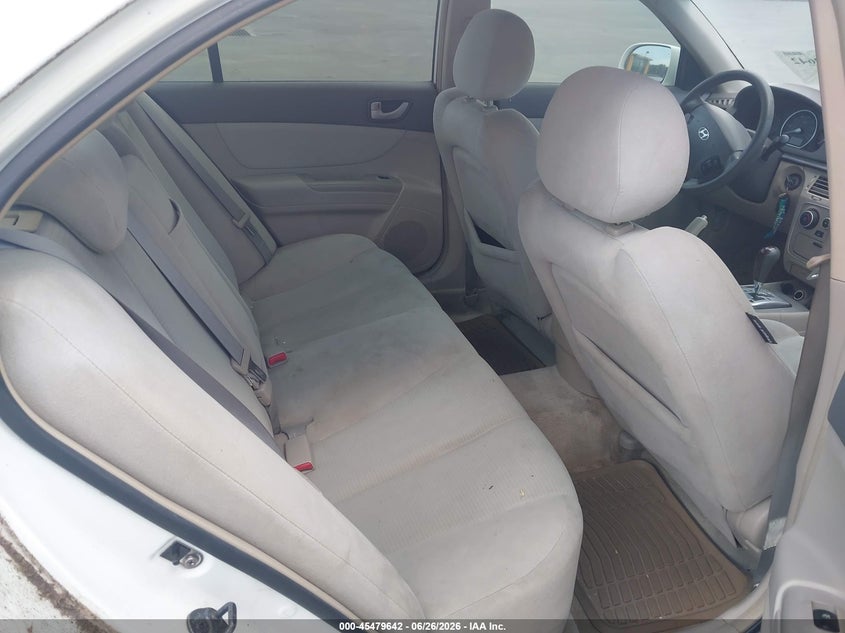2008 Hyundai Sonata VIN 5NPET46C08H374919 IAAI salvage auction — NORMAL WEAR, Clear (Florida), sold $500 on 2026-07-06 (photo 8)