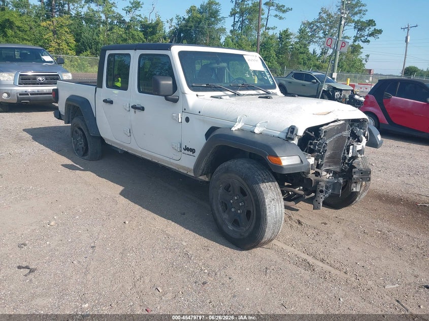 2024 Jeep Gladiator VIN 1C6HJTAG9RL124171 IAAI salvage auction — FRONT END, Salvage Title, sold $9,100 on 2026-07-28 (photo 1)