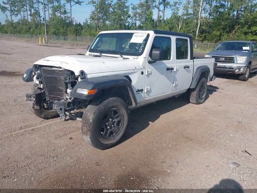 2024 Jeep Gladiator VIN 1C6HJTAG9RL124171 IAAI salvage auction — FRONT END, Salvage Title, sold $9,100 on 2026-07-28 (photo 2)