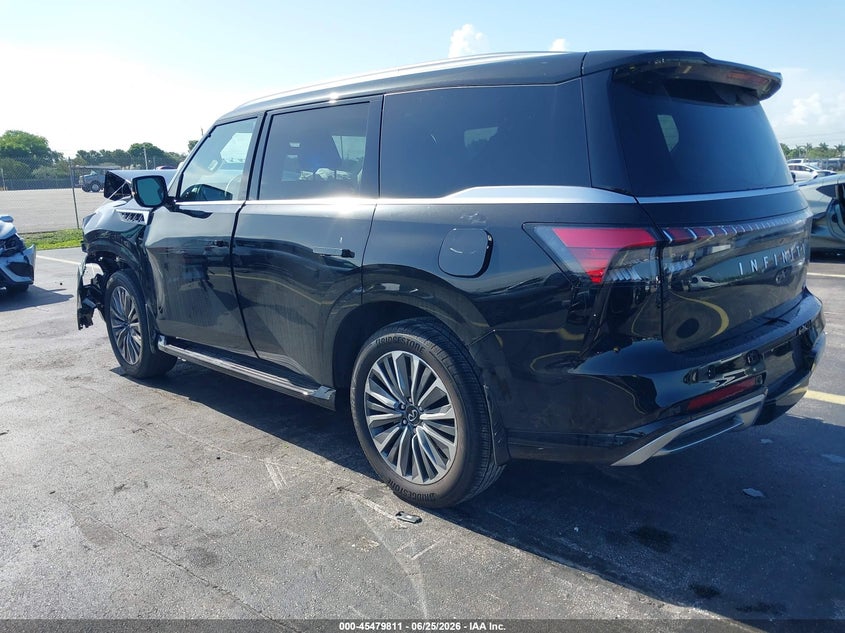 2026 Infiniti Qx80 VIN JN8AZ3BA0T9010890 IAAI salvage auction — FRONT END, Certificate Of Destruction (Florida), sold $33,900 on 2026-08-10 (photo 3)