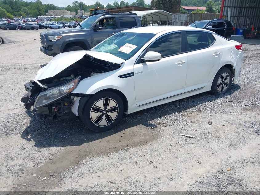 2013 Kia Optima VIN KNAGM4ADXD5040782 IAAI salvage auction — FRONT & REAR, Salvage Title, sold $225 on 2026-07-31 (photo 2)