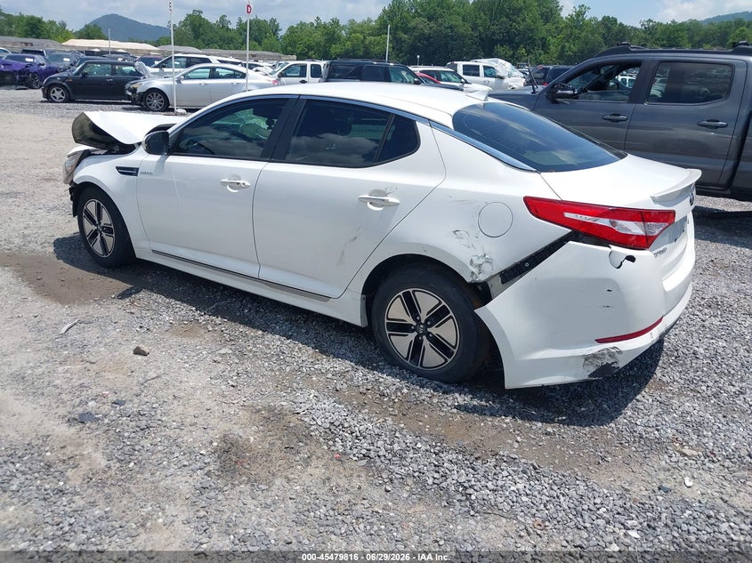 2013 Kia Optima VIN KNAGM4ADXD5040782 IAAI salvage auction — FRONT & REAR, Salvage Title, sold $225 on 2026-07-31 (photo 3)