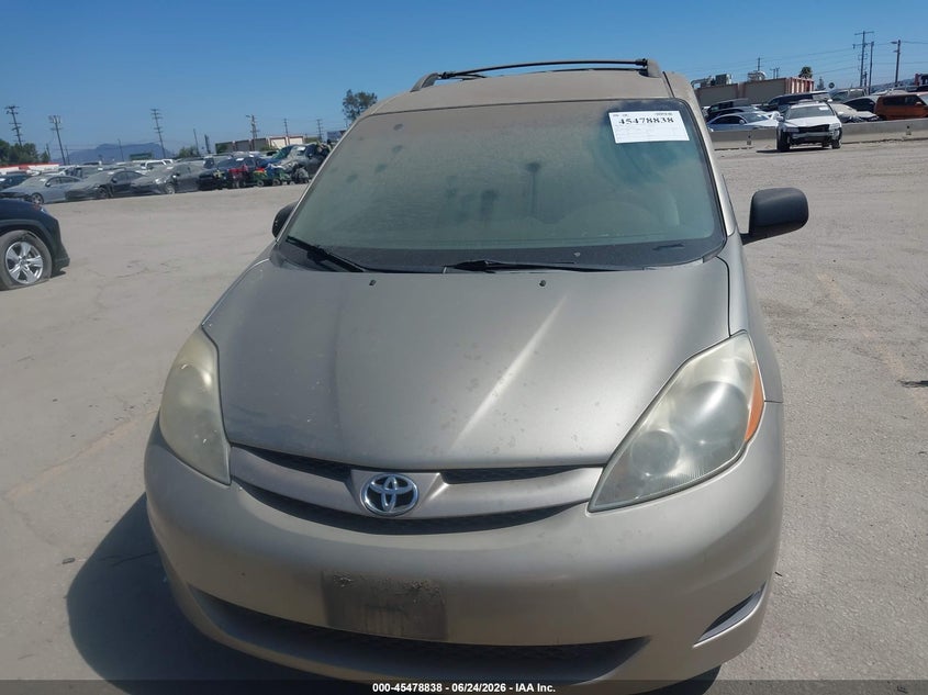 2007 Toyota Sienna VIN 5TDZK23C67S076509 IAAI salvage auction — NORMAL WEAR, Clear - Dealer Only (California), sold $550 on 2026-07-29 (photo 6)