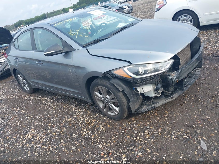 2018 Hyundai Elantra VIN KMHD84LF9JU511889 IAAI salvage auction — NORMAL WEAR, Clear (New York), sold $1,650 on 2026-07-28 (photo 1)
