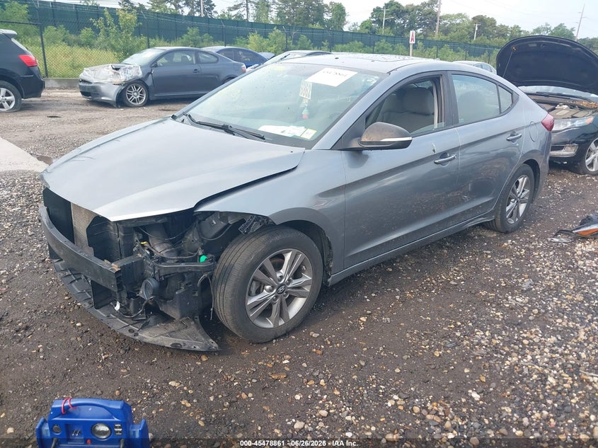 2018 Hyundai Elantra VIN KMHD84LF9JU511889 IAAI salvage auction — NORMAL WEAR, Clear (New York), sold $1,650 on 2026-07-28 (photo 2)