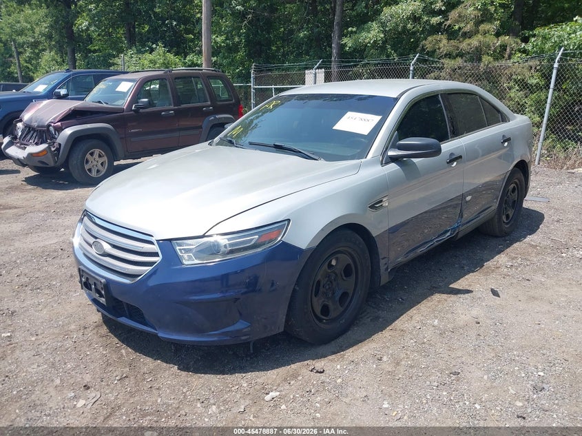 2014 Ford Police VIN 1FAHP2MK4EG103027 IAAI salvage auction — LEFT FRONT, Salvage Title, sold $400 on 2026-07-15 (photo 2)