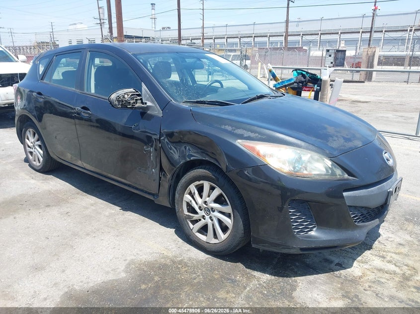 2013 Mazda 3 VIN JM1BL1LP4D1763394 IAAI salvage auction — RIGHT FRONT, Salvage (California), sold $575 on 2026-07-21 (photo 1)