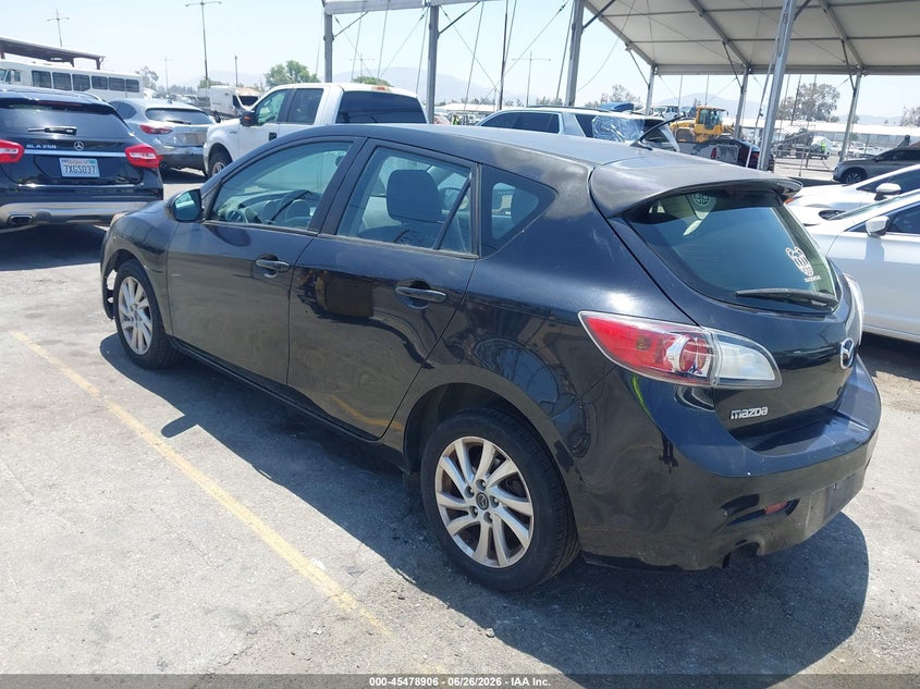 2013 Mazda 3 VIN JM1BL1LP4D1763394 IAAI salvage auction — RIGHT FRONT, Salvage (California), sold $575 on 2026-07-21 (photo 3)