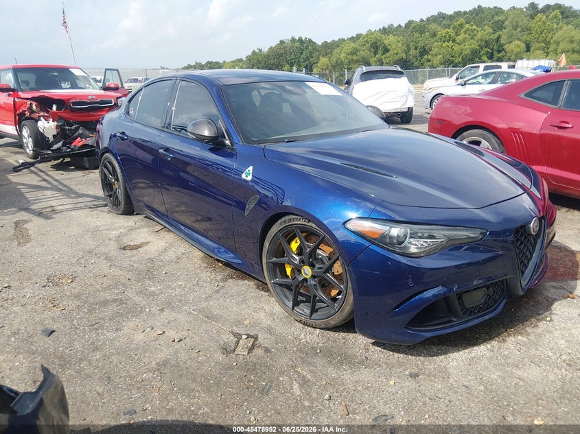 2019 Alfa romeo Giulia VIN ZARFAMEV3K7600692 IAAI salvage auction — WATER/FLOOD, Salvage Title, sold $12,100 on 2026-08-17 (photo 1)