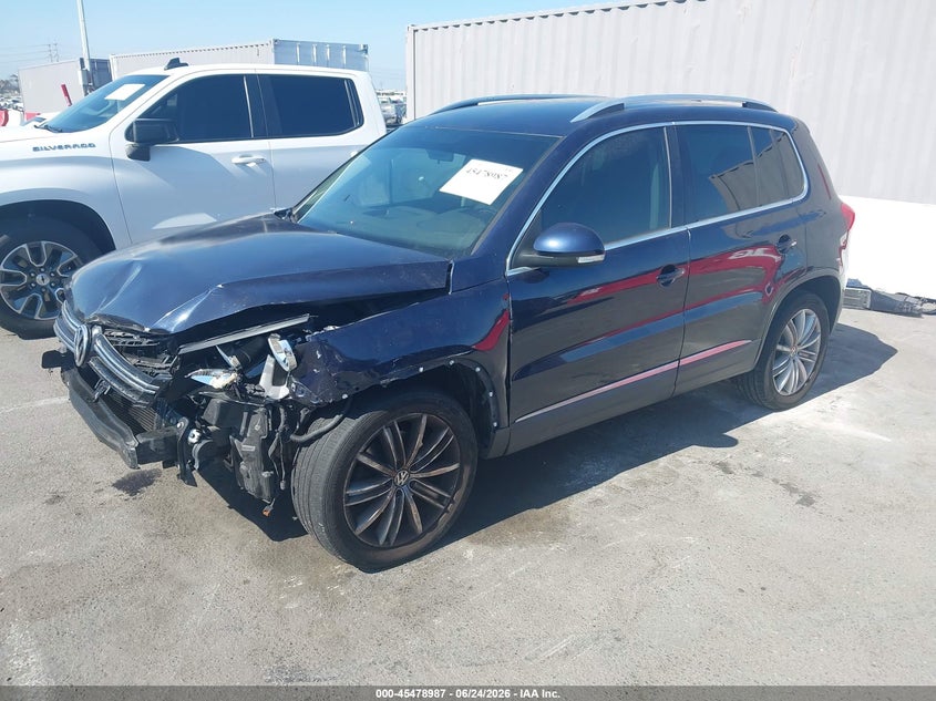 2012 Volkswagen Tiguan VIN WVGBV7AX1CW509722 IAAI salvage auction — FRONT END, Salvage Title, sold $200 on 2026-07-23 (photo 2)