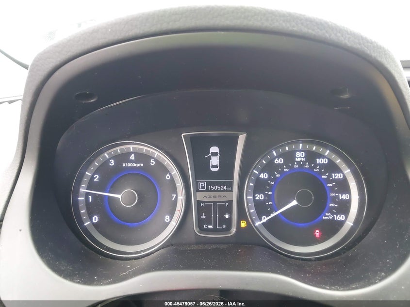 2013 Hyundai Azera VIN KMHFH4JG5DA204908 IAAI salvage auction — NORMAL WEAR, Clear (Indiana), sold $1,200 on 2026-07-09 (photo 7)