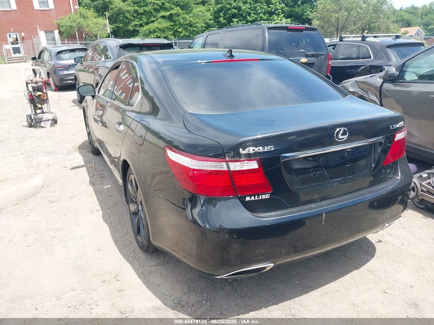 2007 Lexus Ls VIN JTHBL46F375029796 IAAI salvage auction — NORMAL WEAR, Clear (Massachusetts), sold $800 on 2026-07-14 (photo 3)