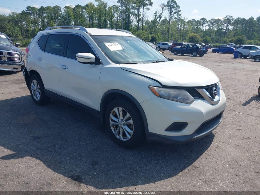 2016 Nissan Rogue VIN KNMAT2MT7GP610748 IAAI salvage auction — REAR END, Salvage Title, sold $1,200 on 2026-07-21 (photo 1)