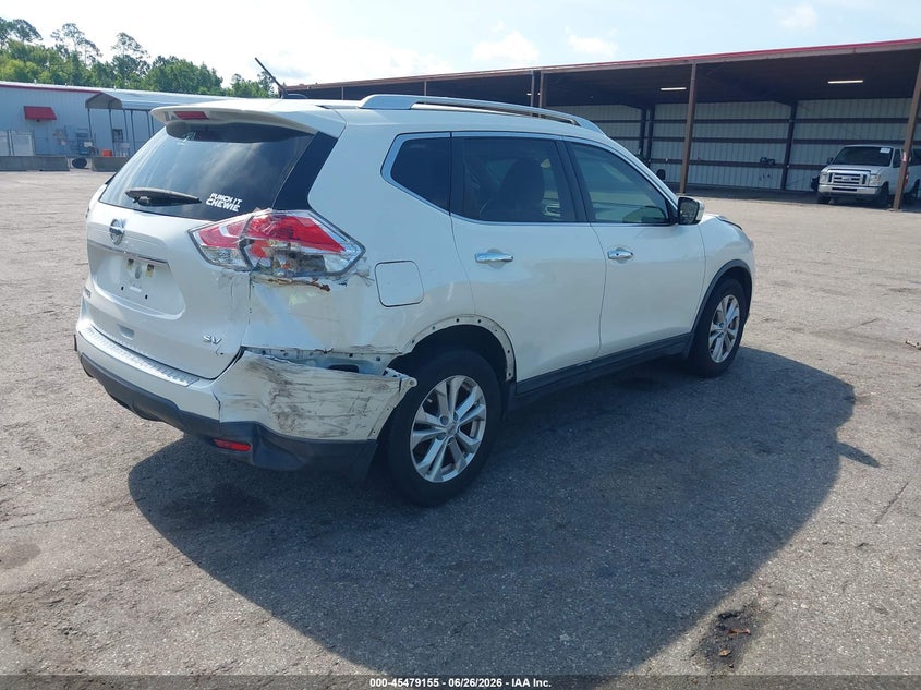 2016 Nissan Rogue VIN KNMAT2MT7GP610748 IAAI salvage auction — REAR END, Salvage Title, sold $1,200 on 2026-07-21 (photo 4)